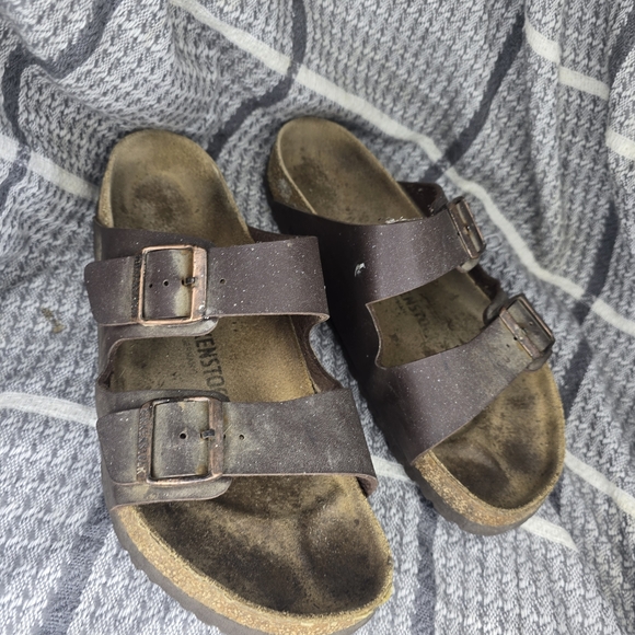 Birkenstock Arizona Brown And Tam Size 43 Size 10 - Picture 1 of 8